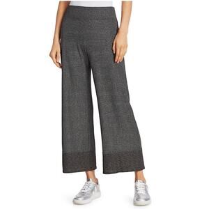 Terez Metallic Knit Wide Leg Pants Small